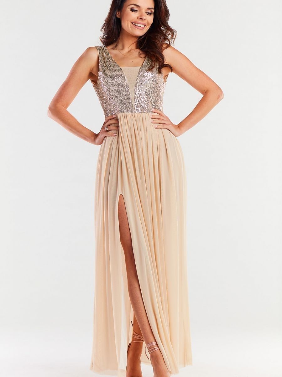 Robe longue model 174302 awama