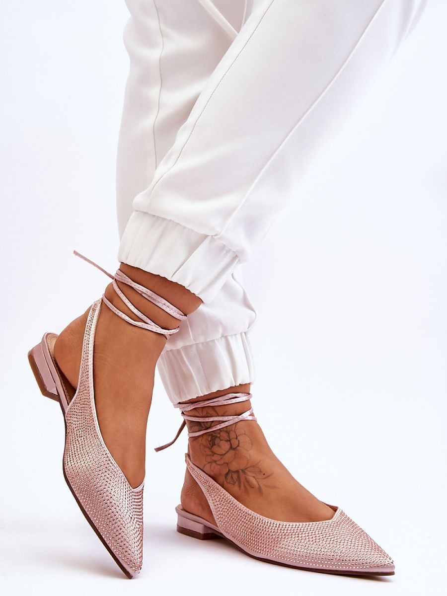 Ballerines à lacets model...