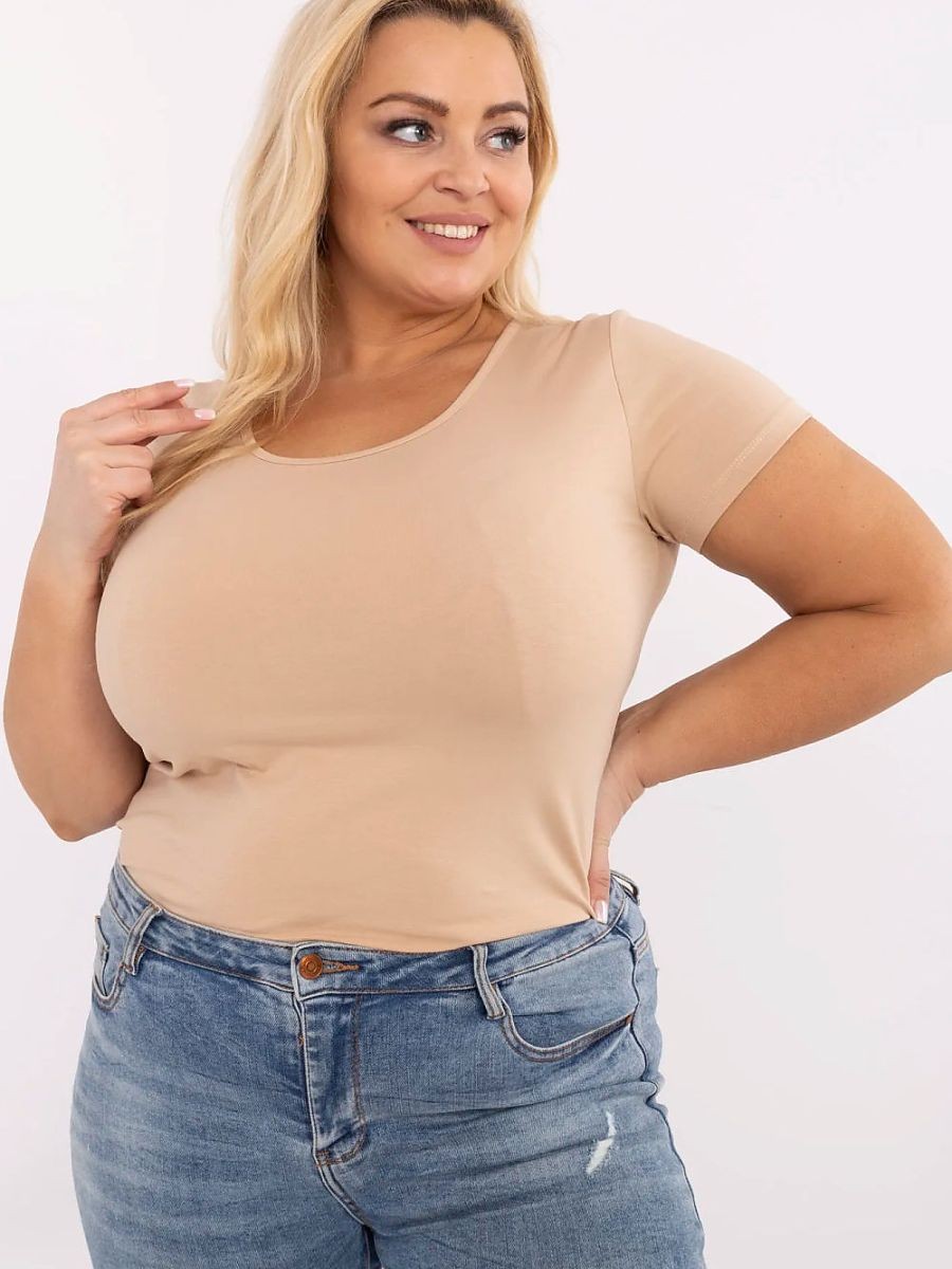 Plus size T-shirt model...