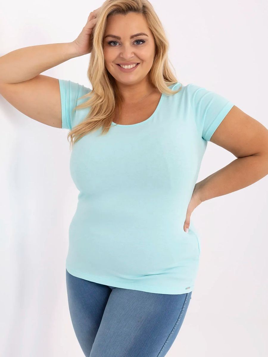 Plus size T-shirt model...