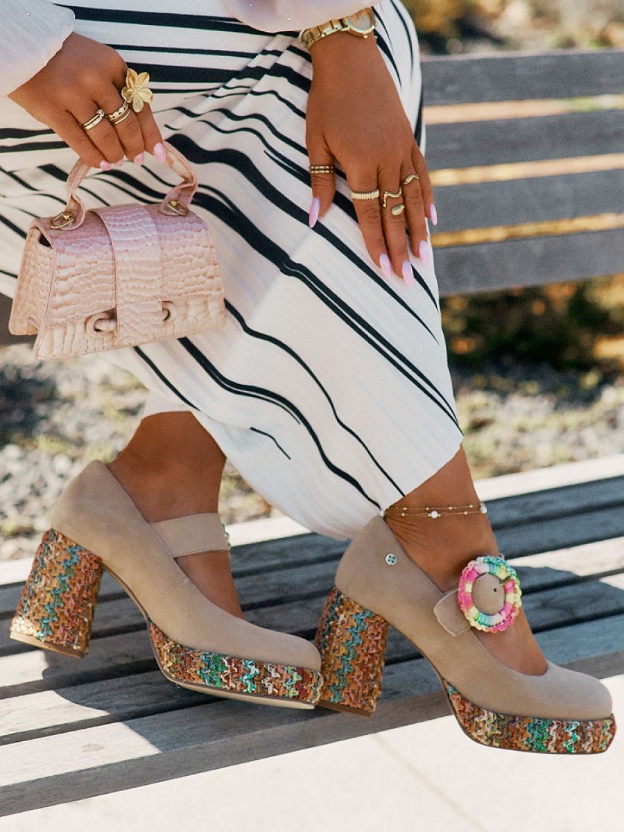 Escarpins talon large model...